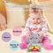 Wholesale Stuffed Battery Operated Hand Drum Musical Instrument Big Elephant Animal and Plush Toy Doll with Flashing Light