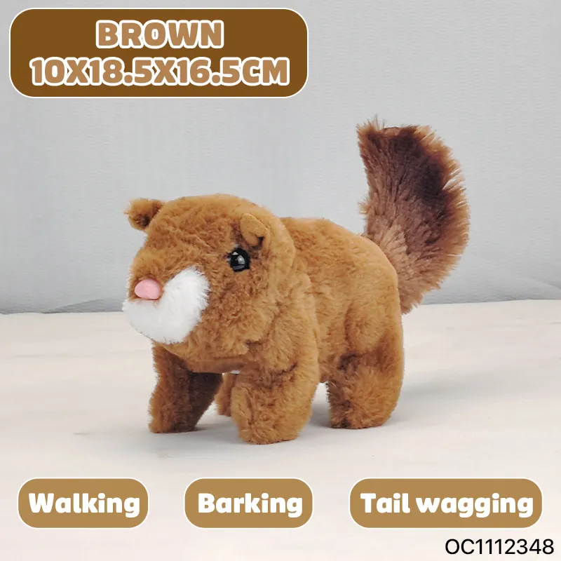 Wholesale Educational Plush Electric Walking Plastic Animal Plush Custom Stuffed Plush Doll Toy