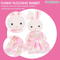 Wholesale Stuffed Mini Car Children Montessori Educational Baby Girls Plush Big Ear Rabbit Toy Doll