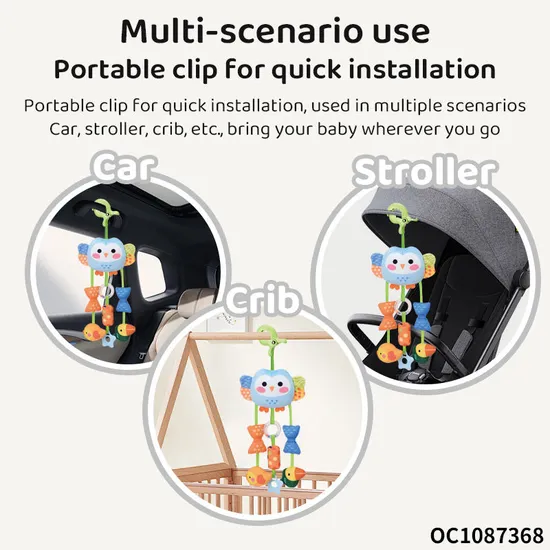 Wholesale Children Stuffed Sensory Sleeping Soft Owl Plush Baby Mobile Toys