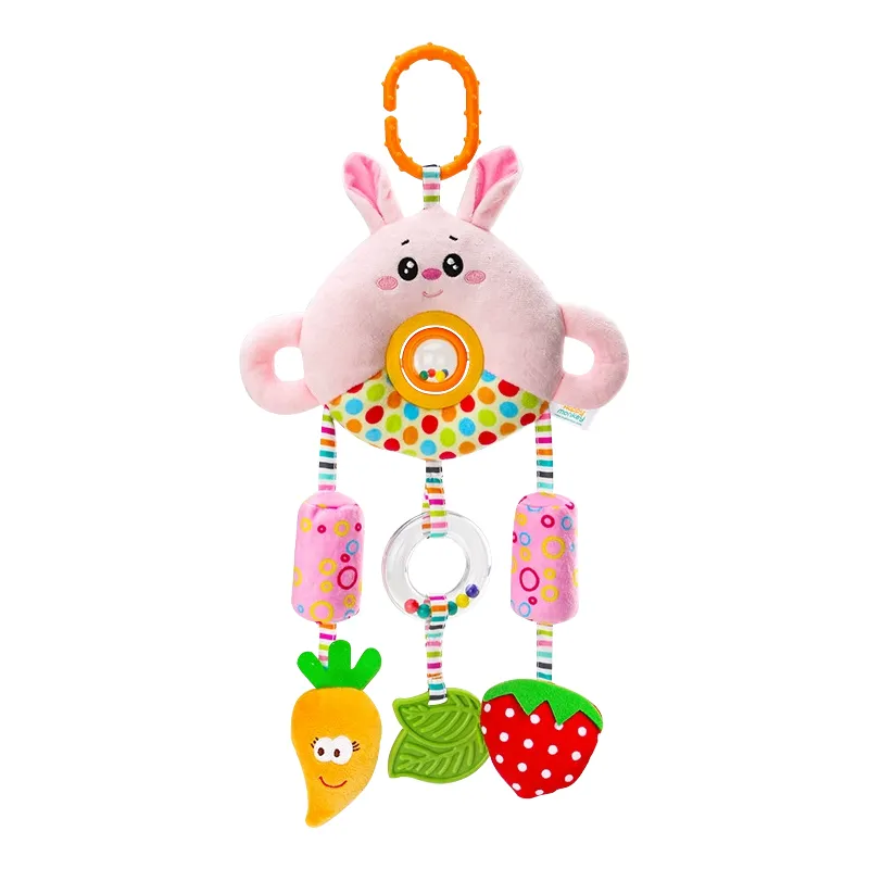 Wholesale Kids Stuffed Animals Bunny Rabbit Pull String Plush Felt Sensory Toys