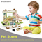 Wholesale Educational Dog Plush Pet Pretend Children's House Play Gift Set