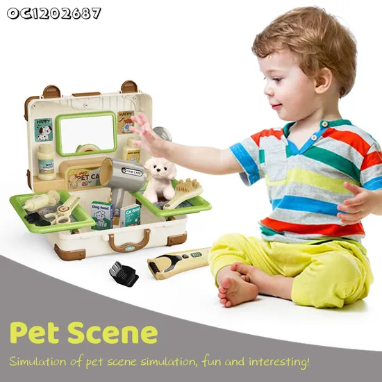 Wholesale Educational Dog Plush Pet Pretend Children's House Play Gift Set
