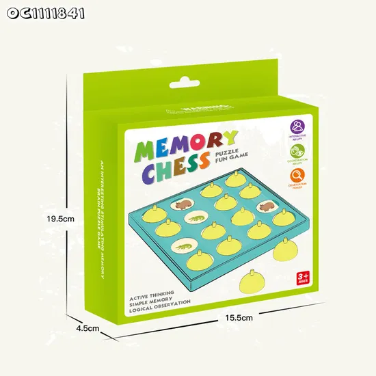 Wholesale Family Interactive Board Games Educational Custom Memory Chess Puzzle Game for Child