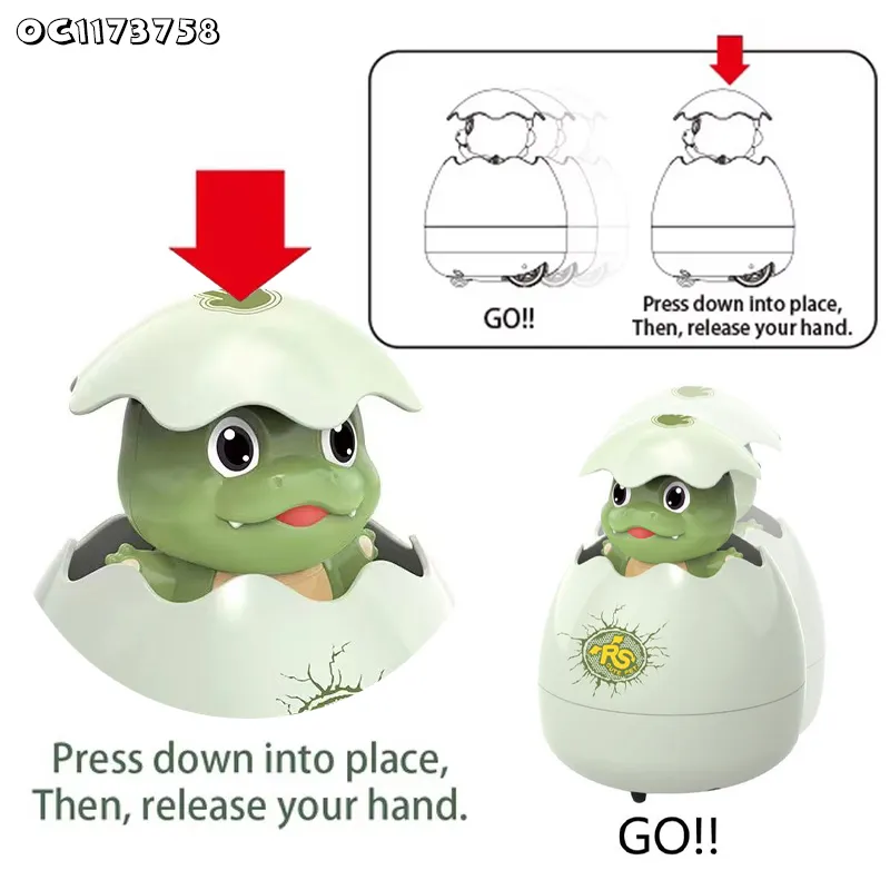 Wholesale Water Spray Cartoon Dinosaur Egg Baby Bath Floating Toys