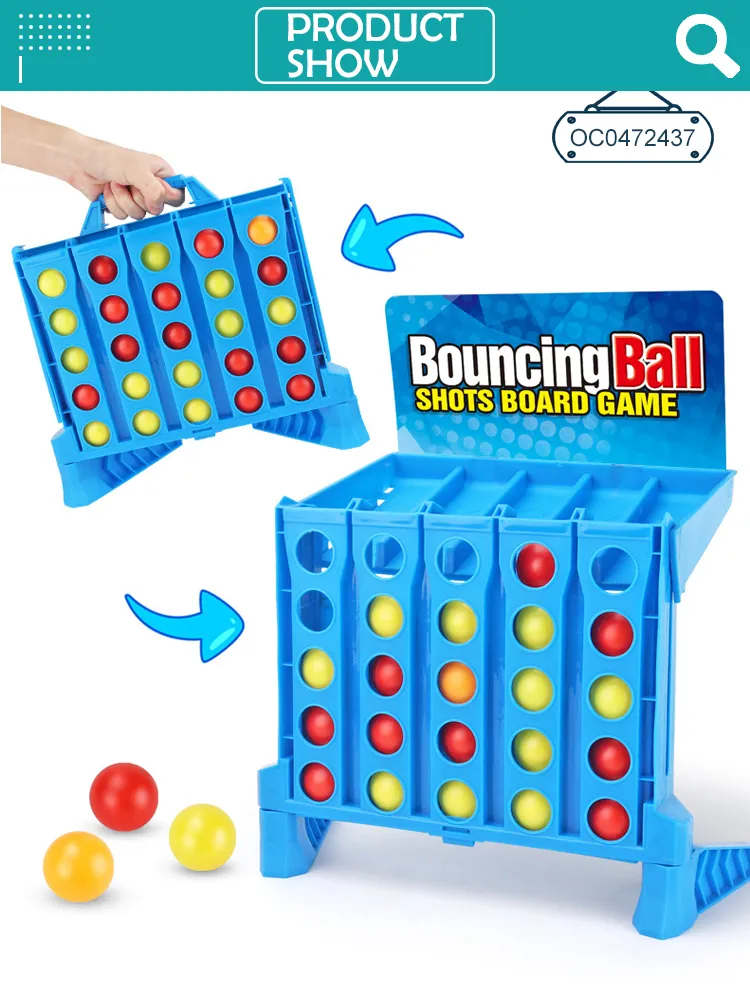 Wholesale Classic Kids Educational Bouncing Ball Shot Custom Children's Table Chess Board Game