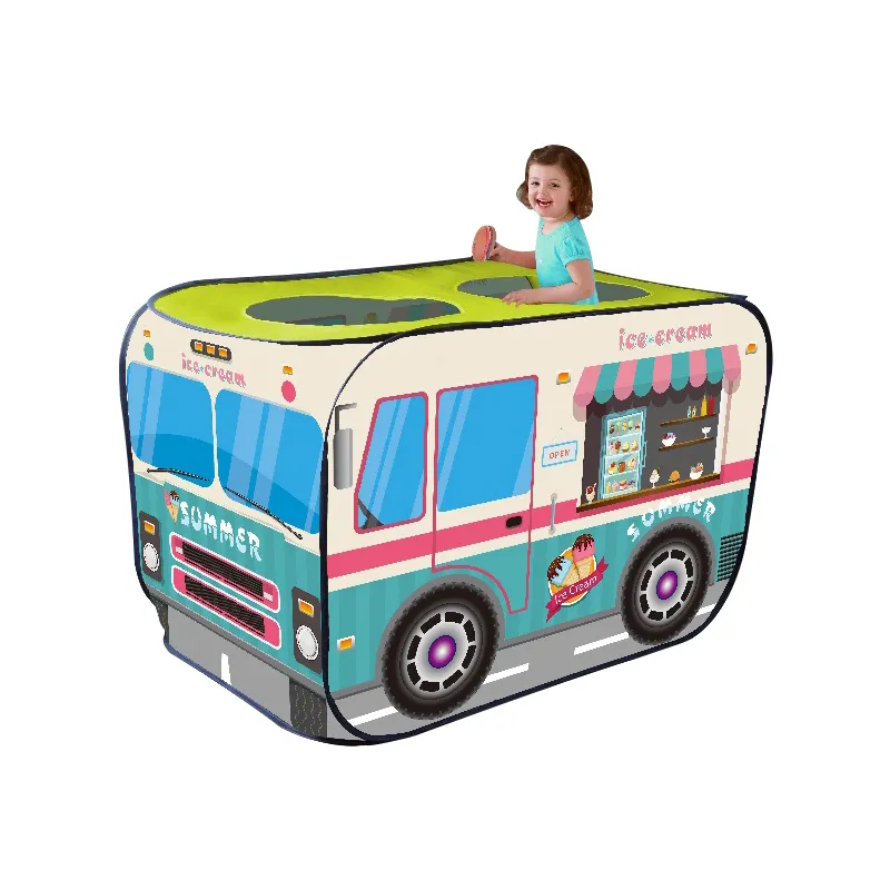 Wholesale Family Ice Cream Large Pop up Easy Fold House Outdoor Camping Set Kids Toy Tent