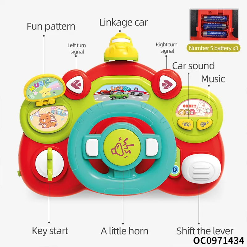 Children Educational Plastic Montessori Sensory Board Games Baby Steering Wheel Toys Wholesale