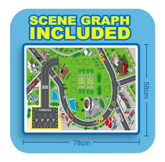 Multi Floors Track Parking Lot Toys Games Popular Toy with Battery Powered Car