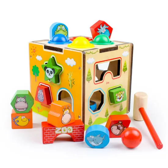 Wholesale Classic Kids Board Intelligent Whack a Mole Educational Wooden Baby Toy Game