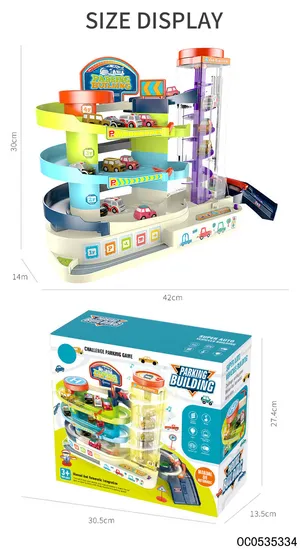 Electric Slot Adventure Car Racing Train Tracks Toys for Kids with Light Music