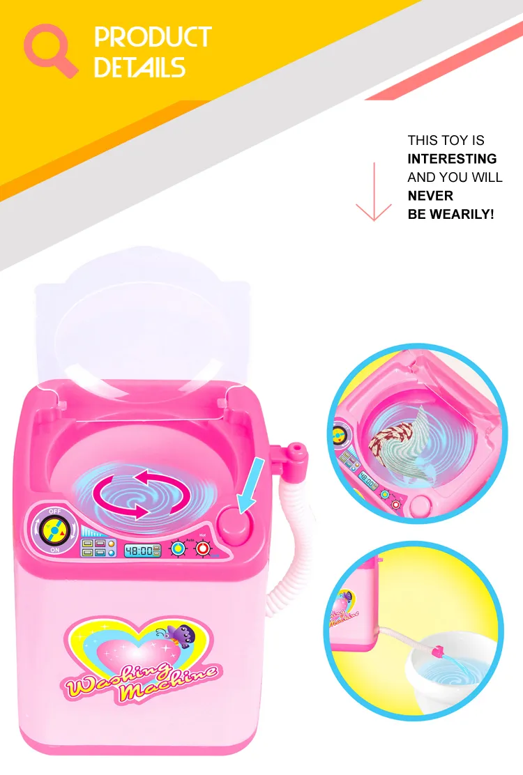 Wholesale Kids Plastic Cleaning Electrical Pretend Play Battery Washing Educational Toy