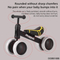Wholesale Mini Children 4 Wheel Foot Push Mini Baby Balance Bike Ride on Car for Baby and Kids