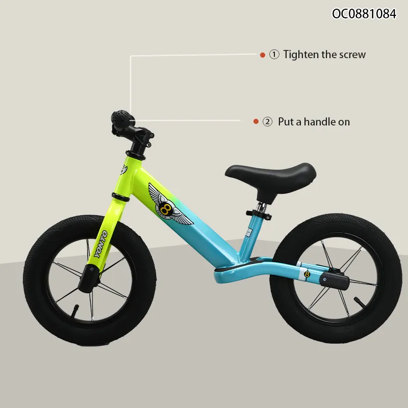 Wholesale Carbon Steel 12 Inch Kids Balance Bike Children Ride on Car Toy