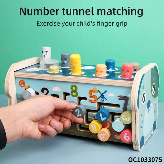 Wholesale Classic Family Music Whack a Mole High Quality Wooden Board Montessori Education Toys Game