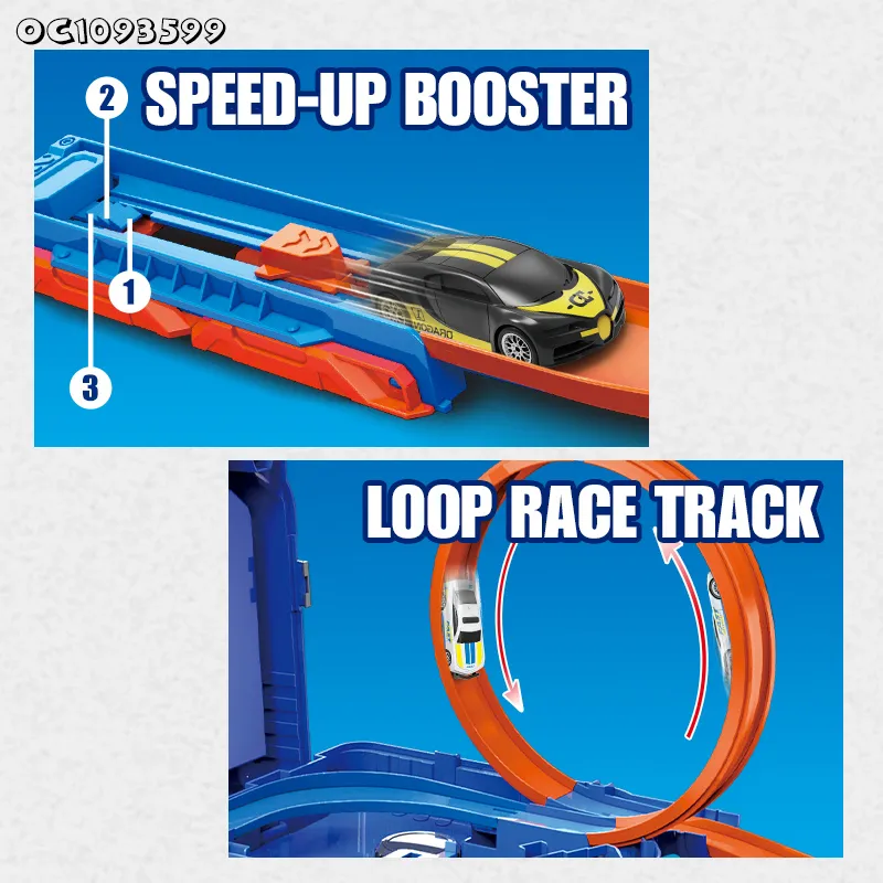 Children Boys Indoor Playing Game Flexible Slot Model Car Construction Racing Plastic Sliding Track Flexible Toy for Kids