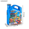 Boys Kids Gift Items Self Assemble Railway Flexible Racing Speed Ejection Track Car Toys with 2PCS Alloy Cars Ans Storage Box