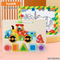 Engineering Series Truck Model Wholesale DIY Wooden Multifunctional 3D Tangram Puzzle Blocks Sets Jigsaw Puzzles Toy for Children