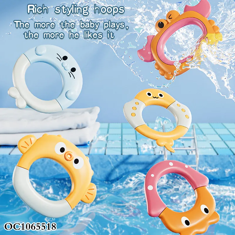 Wholesale Baby Summer Bathroom Bedroom Plastic Water Ring Game Shower Baby Bath Toy