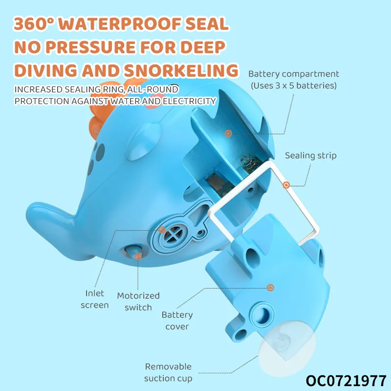 Wholesale Children Electric Whale Float Shower Bath Spray Whale Dolphin Shower Toy