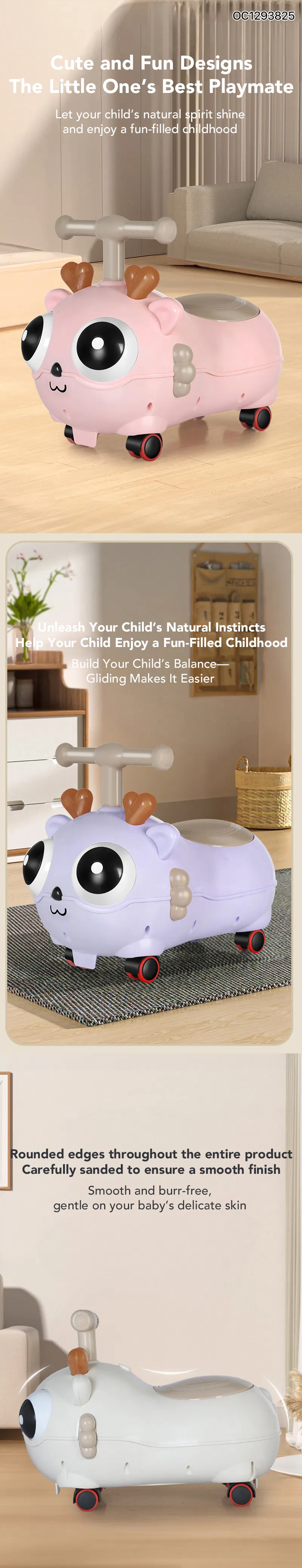 Wholesale Children Four Wheel Mini Baby Electric Battery Operated Ride on Baby Toy Swing Car