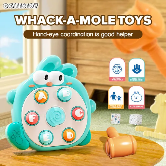 Wholesale Interactive Electronic Kids Baby Whack a Mole Interactive Hammer Family Board Game
