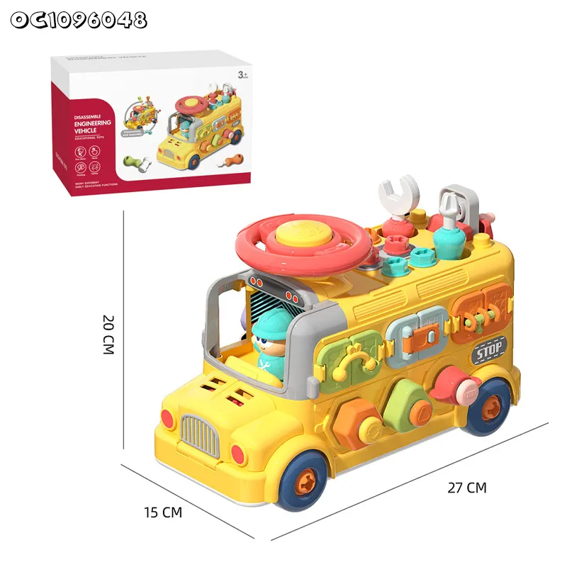 Electronic Children Educational Baby Sensory Steering Wheel Montessori Kids Puzzle Education Toys