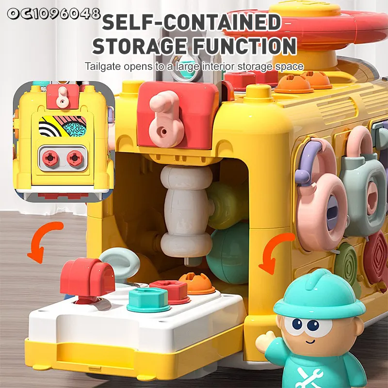 Electronic Children Educational Baby Sensory Steering Wheel Montessori Kids Puzzle Education Toys
