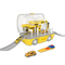 Catapult Racing Car Track DIY Adventure Toy Simulation Gas Pump Kids Pretend Play Game Mini Plastic Electric Gas Station Toy