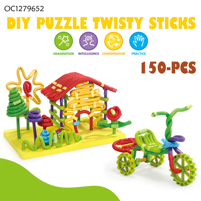 OC1279652 DIY Puzzle Twisty Sticks 150 Pcs