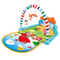Cartoon Animals Design Baby Musical Activity Gym Foam Play Mat Piano for Floor Tummy Time with Hanging Rattles