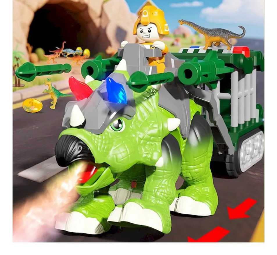 Battery-Operated Interactive Walking Electric Mist Dinosaur for Children's Ultimate Gift