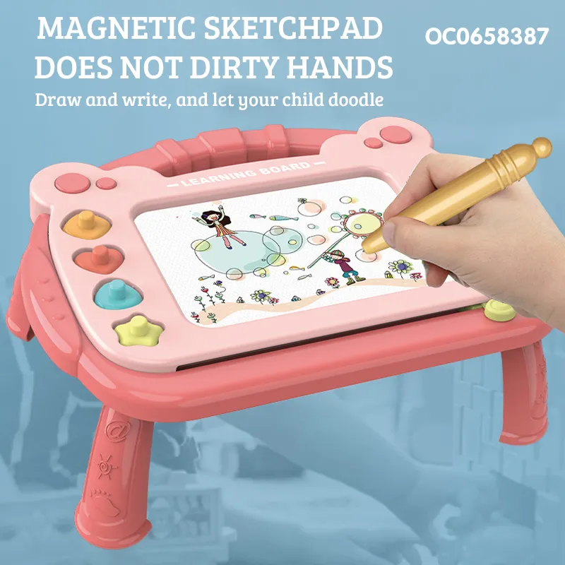 Kid Coloring Set Magnetic Writing and Drawing Board Toy with Pen Accessories