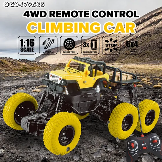 New Model 1: 16 Scale Cheap Wholesale Toys Climbing off Road Remote Control 6 Wheel RC Car