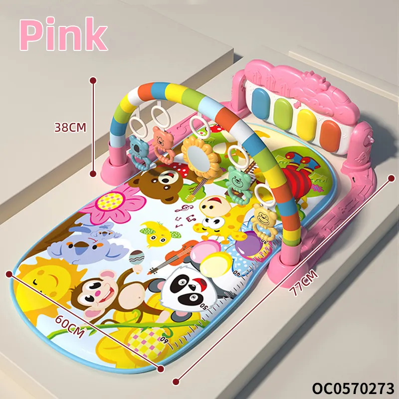 Baby Toy Keyboard Rattle Safe Foldable Training Sensory Crawling Baby Activity Music Play Mat