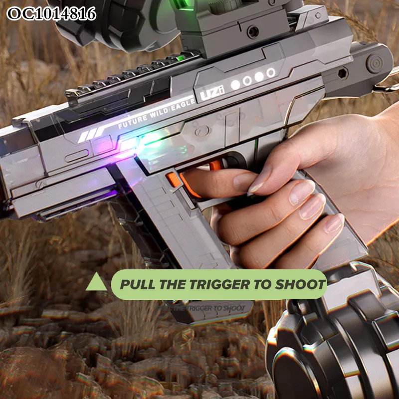Shooting Water Hot Selling Summer Kid New Arrival Plastic Automatic Electric Water Gun Toy with LED Summer