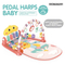 Hot Selling Foldable Safe Musical Kick and Play Piano Kids Wholesale Play Gym Mat for Baby with Hanging Rattles