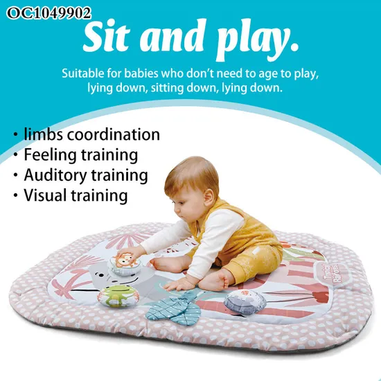 Hot Selling Safety Newborn Mat Best Training Activity Indoor Soft Play Gym Flooring Play Mat Cotton Custom Play Mat