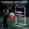 Kids Outdoor Glow Light-up Mobile Basketball Hoop for Nighttime Sports