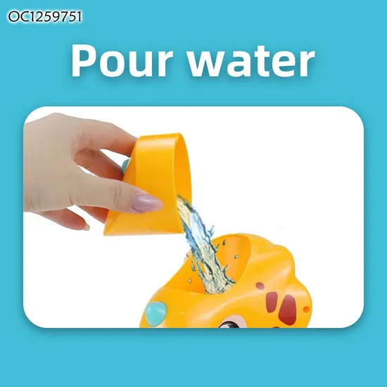 Kids Indoor Water Play Dinosaur Squirt Bath Toys Baby Shower Games for 12 Month Old with Double Suction Cups Hanging Wall