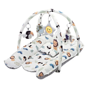 Non-Toxic Eco Friendly Baby Gym Soft Play Mat Foldable Musical for Floor Activity Play Mat with Hanging Rattles