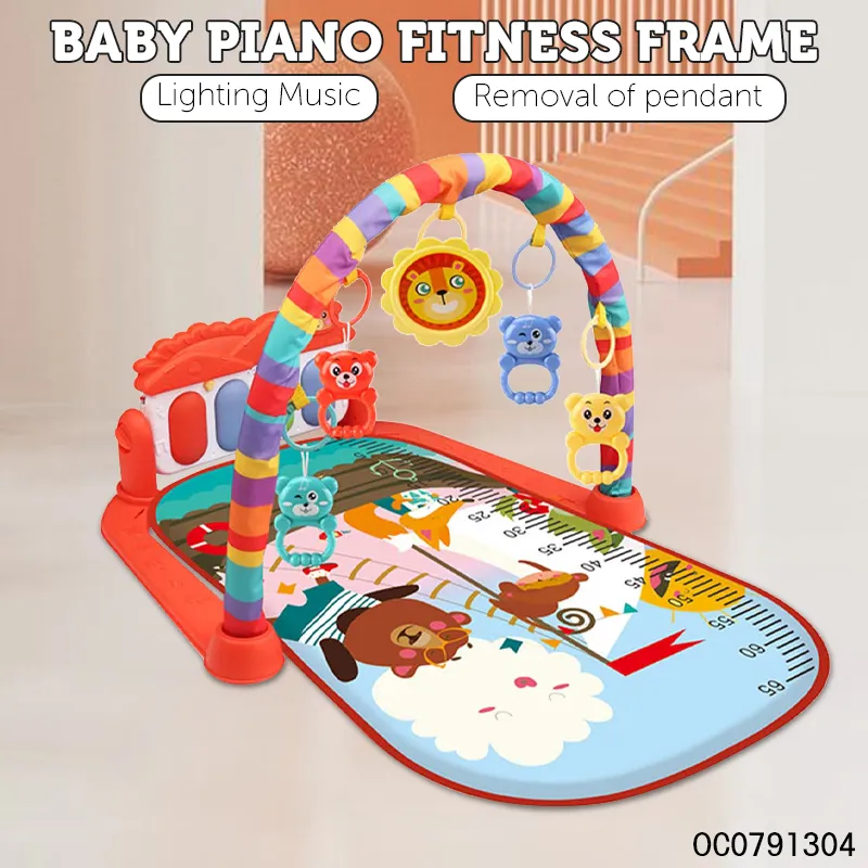 Musical Piano Keyboard Training Electric Baby Products Sensory Foldable Crawling Activity Music Play Mat