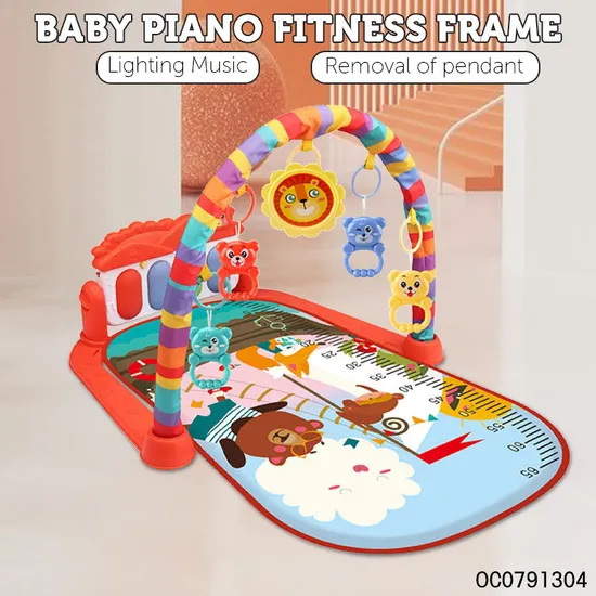 Musical Piano Keyboard Training Electric Baby Products Sensory Foldable Crawling Activity Music Play Mat