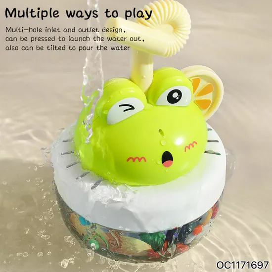 Cartoon Frog New Arrival Cheap Baby Children Bath Water Gun Shooting Game Summer Plastic Children Kids Water Gun Bath Toy