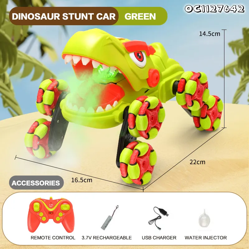 Wholesale Dinosaur RC Remote Control New Stunt Car Climbing Toy 360 Rotating