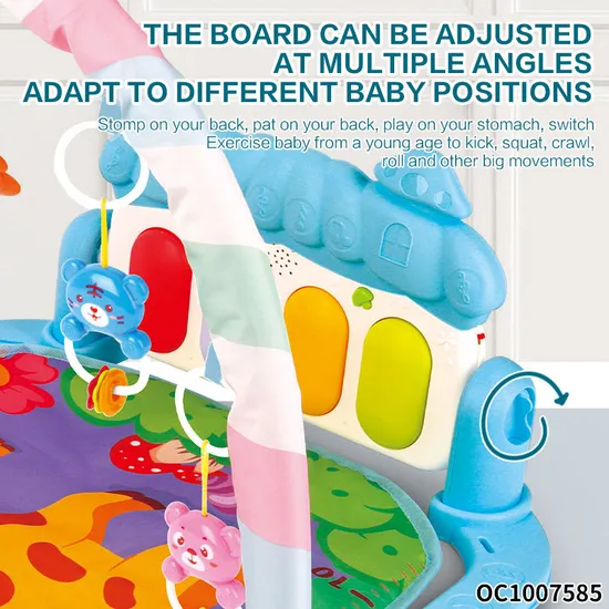 Hot Selling Early Educational Safety Portable Baby Pedal Musical Piano Keyboard Activity Baby Playmat