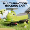 Good Quality Dinosaur Design 360 Degree Rotating Plastic Electric Baby Swing Car Ride on with Music and Flashing Light Wheels