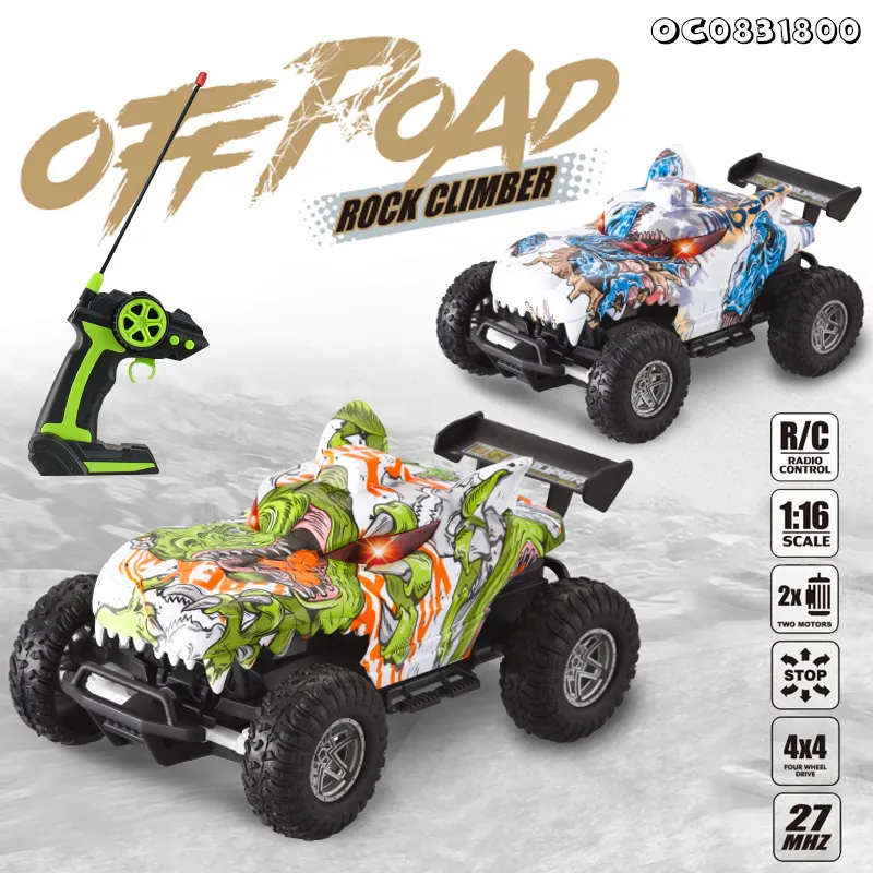 Wholesale Remote Control Set Toy Full Custom 1: 16 RC LED Light up Stunt Rock Climbing Car