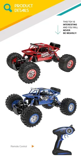Wholesale 1: 12 Scale Remote Control Climbing Racing Fast 4WD Alloy Material Toy Drift RC Car