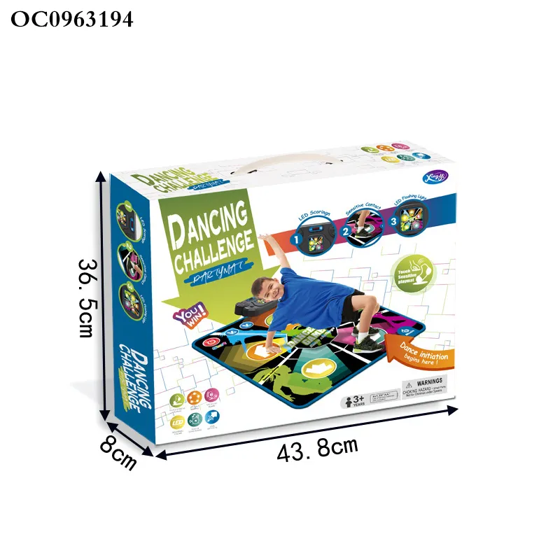 Hot Selling Children's Electronic Musical Play Dance Mat Music Mat Baby Activity Game Mat